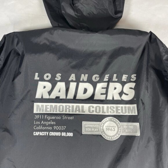 Vintage 90s Las Vegas Raiders NFL Windbreaker – Team NFL – Black Coach Jacket - Picture 4 of 15
